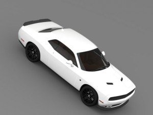 dodge challenger rt scat pack lc 2015 Modello 3D