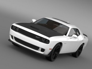 dodge challenger srt helllcat supercharged lc 2015 3D Модель