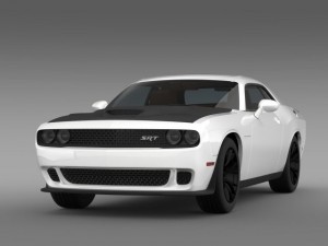 dodge challenger srt helllcat supercharged lc 2015 Modelo 3D