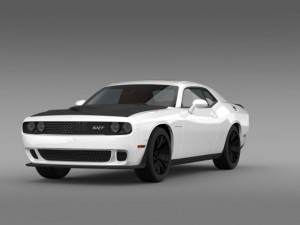 dodge challenger srt helllcat supercharged lc 2015 Modelo 3D