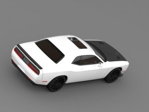 dodge challenger srt helllcat supercharged lc 2015 Modelo 3D
