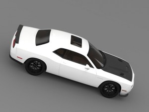 dodge challenger srt helllcat supercharged lc 2015 Modelo 3D