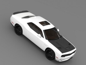 dodge challenger srt helllcat supercharged lc 2015 Modelo 3D