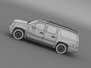 gmc yukon xl denali flexfuel 20112014 Modelo 3D
