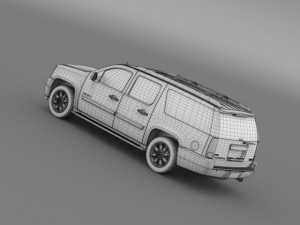 gmc yukon xl denali flexfuel 20112014 Modelo 3D