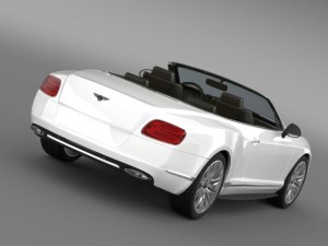bentley continental gt speed convertible 2012 3D Model