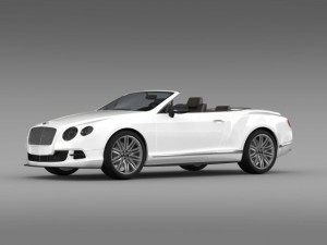 bentley continental gt speed convertible 2012 3D Model