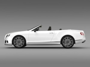 bentley continental gt speed convertible 2012 3D Model