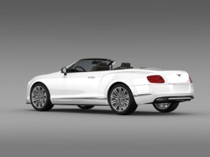 bentley continental gt speed convertible 2012 3D Model