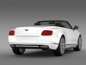 bentley continental gt speed convertible 2012 3D Model