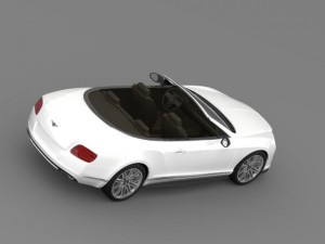 bentley continental gt speed convertible 2012 3D Model