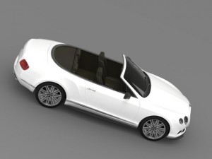 bentley continental gt speed convertible 2012 3D Model
