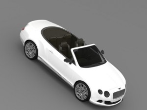 bentley continental gt speed convertible 2012 3D Model