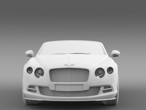bentley continental gt speed convertible 2012 3D Model