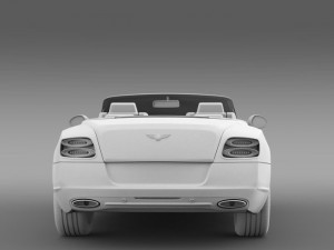 bentley continental gt speed convertible 2012 3D Model