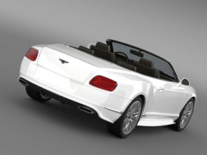 bentley continental gt speed convertible 2014 3Dモデル