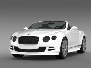 bentley continental gt speed convertible 2014 3Dモデル