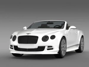 bentley continental gt speed convertible 2014 3D Model