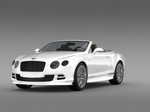 bentley continental gt speed convertible 2014 3Dモデル
