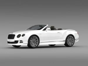 bentley continental gt speed convertible 2014 3D Model