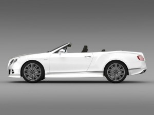 bentley continental gt speed convertible 2014 3Dモデル