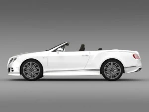 bentley continental gt speed convertible 2014 3D Model