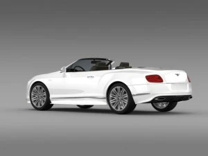 bentley continental gt speed convertible 2014 3D Model