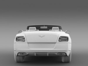 bentley continental gt speed convertible 2014 3Dモデル