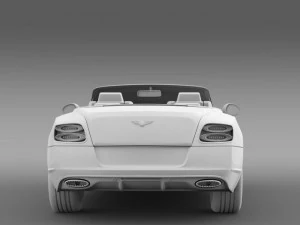 bentley continental gt speed convertible 2014 3D Model