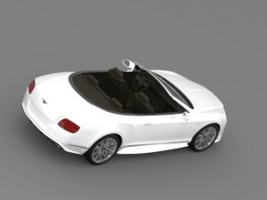 bentley continental gt speed convertible 2014 3Dモデル