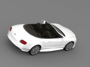 bentley continental gt speed convertible 2014 3D Model