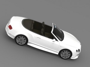 bentley continental gt speed convertible 2014 3Dモデル