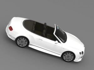 bentley continental gt speed convertible 2014 3D Model