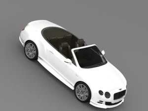 bentley continental gt speed convertible 2014 3D Model
