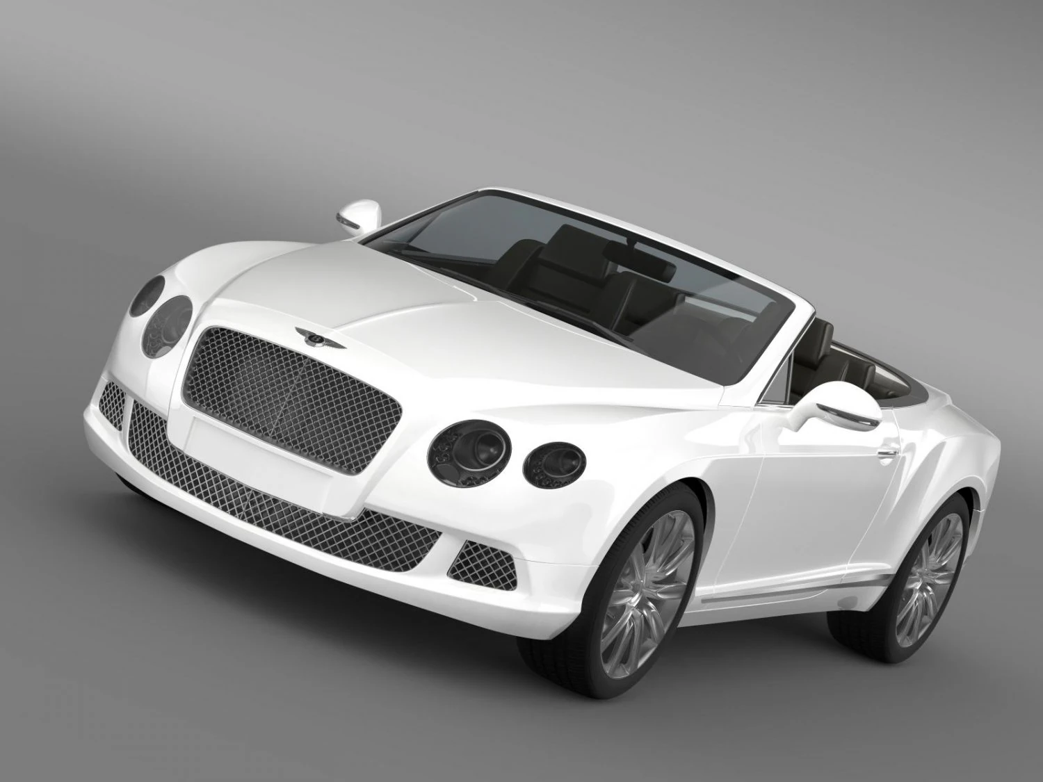 bentley continental gtc 2011 3D Model .c4d .max .obj .3ds .fbx .stl .blend 