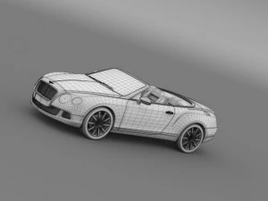 bentley continental gtc 2011 3D Model