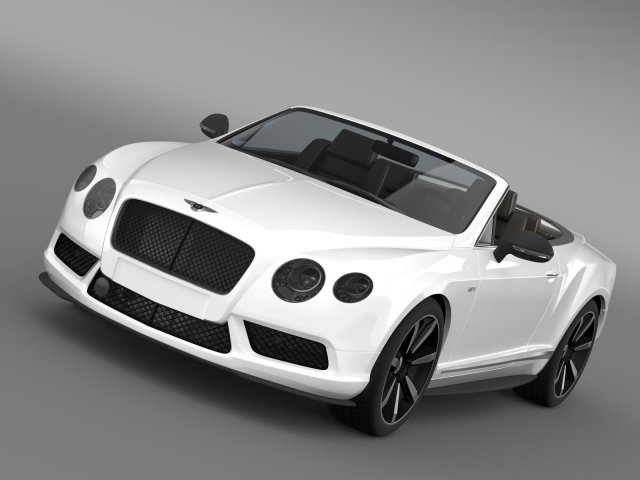 bentley continental gt v8 s convertible 2014 3D मॉडल .c4d .max .obj .3ds .fbx .stl .blend 