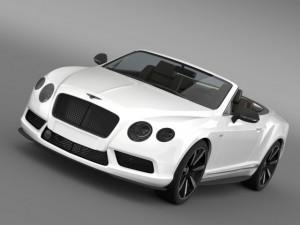 bentley continental gt v8 s convertible 2014 3D Model
