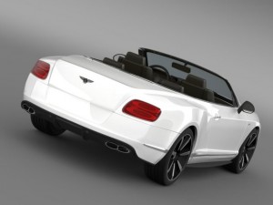 bentley continental gt v8 s convertible 2014 3D मॉडल
