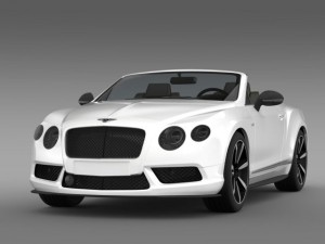 bentley continental gt v8 s convertible 2014 3D मॉडल