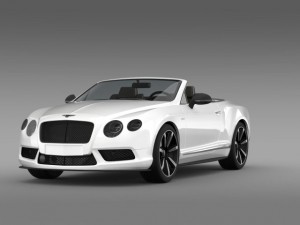 bentley continental gt v8 s convertible 2014 3D मॉडल