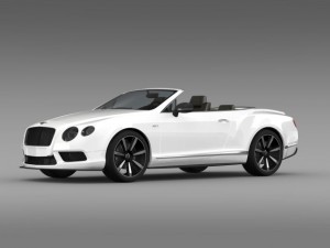 bentley continental gt v8 s convertible 2014 3D मॉडल