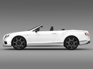 bentley continental gt v8 s convertible 2014 3D मॉडल