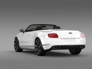 bentley continental gt v8 s convertible 2014 3D मॉडल