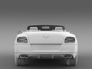 bentley continental gt v8 s convertible 2014 3D मॉडल