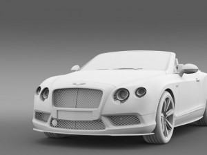 bentley continental gt v8 s convertible 2014 3D मॉडल