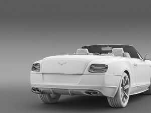 bentley continental gt v8 s convertible 2014 3D मॉडल