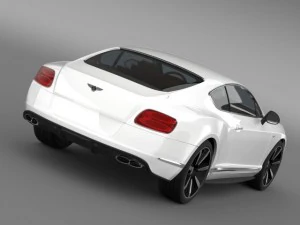 bentley continental gt v8 s coupe 2014 3D Model