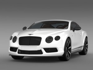 bentley continental gt v8 s coupe 2014 3D 모델