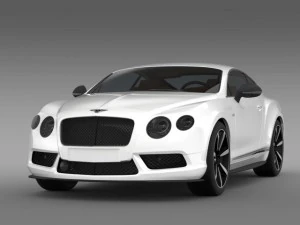 bentley continental gt v8 s coupe 2014 3D Model
